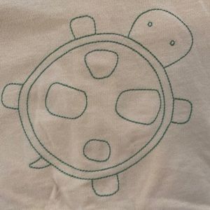 Vintage Gymboree Sea Turtle Hoodie Cardigan 12-18 Month Baby Boy Girl Embroidery